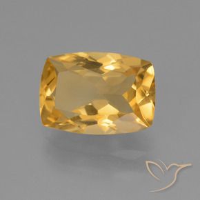 9,17 ctw natürlicher Mittel-Dunkelgold Citrin, Kissen, VVS