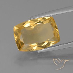 9,17 ctw natürlicher Mittel-Dunkelgold Citrin, Kissen, VVS-VS