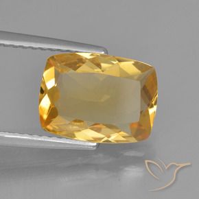 9,17 ctw natürlicher Tiefes Goldorange Citrin, Kissen, VVS-VS