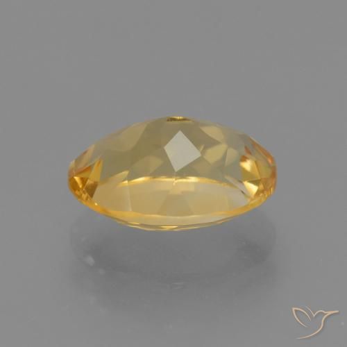 9,17 ctw natürlicher Mittel-Dunkelgold Citrin, Oval, VVS-VS