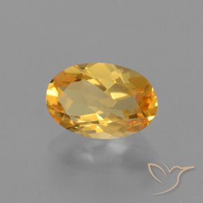 9,17 ctw natürlicher Tiefes Orange-Gold Citrin, Oval, VVS-VS