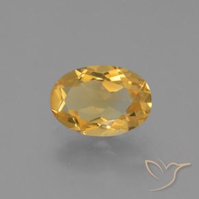 9,17 ctw natürlicher Orange-Gold Citrin, Oval, VVS-VS