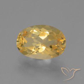 9,17 ctw natürlicher Mittelgold Citrin, Oval, VVS-VS