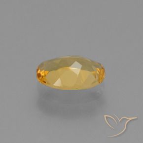 9,17 ctw natürlicher Mittel-Dunkelgold Citrin, Oval, VVS-VS