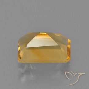 9,17 ctw natürlicher Mittel-Dunkelgold Citrin, Oktagonschliff, VVS-VS