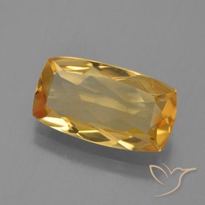 9,17 ctw natürlicher Dunkelorange-Gold Citrin, Kissen, VVS-VS