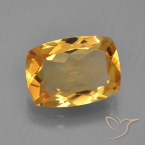 9,17 ctw natürlicher Dunkelorange-Gold Citrin, Kissen, VVS-VS