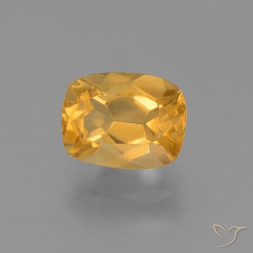 1.97ct Natürlicher Mittelorange Citrin, Kissen, VVS-VS