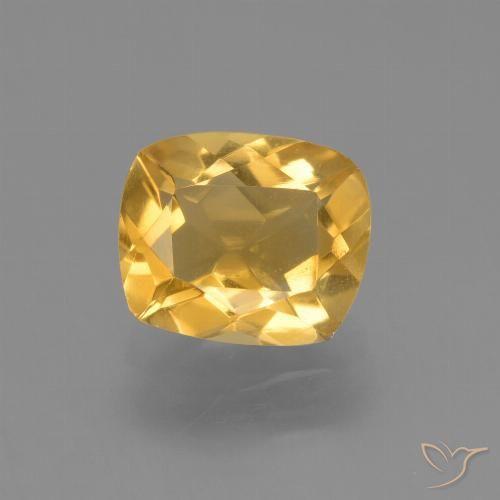 2.02ct Natürlicher Helles Gold Citrin, Kissen, VVS-VS