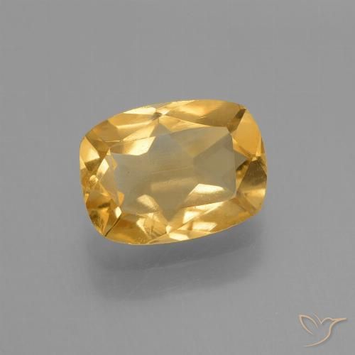 1.94ct Natürlicher Mittel-Helles Orange-Gold Citrin, Kissen, VS-SI, Photo A