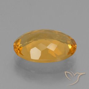 9,17 ctw natürlicher Mittel-Helles Orange-Gold Citrin, Oval, VVS-VS