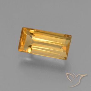 9,17 ctw natürlicher Orange-Gold Citrin, Baguette, VVS-VS