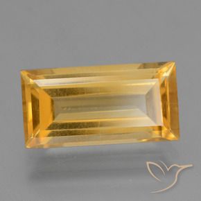 9,17 ctw natürlicher Mittel-Dunkelgold Citrin, Baguette, VS