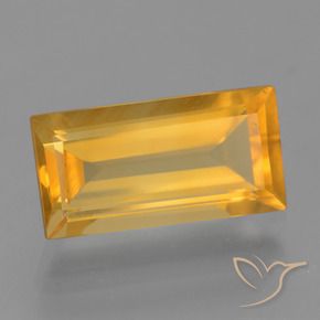 9,17 ctw natürlicher Orange-Gold Citrin, Baguette, VS