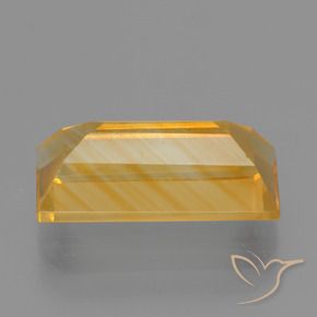 9,17 ctw natürlicher Orange-Gold Citrin, Baguette, VS