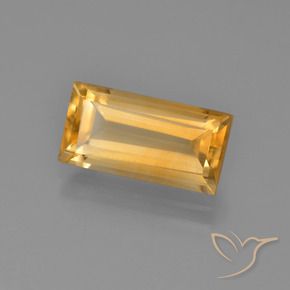 9,17 ctw natürlicher Mittelorange Citrin, Baguette, VVS-VS