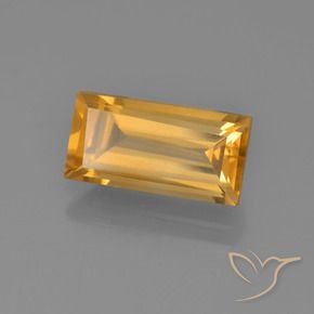 9,17 ctw natürlicher Orange-Gold Citrin, Baguette, VVS-VS