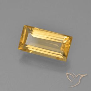 9,17 ctw natürlicher gold-orange Citrin, Baguette, VVS-VS