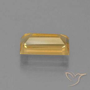 9,17 ctw natürlicher gold-orange Citrin, Baguette, VVS-VS