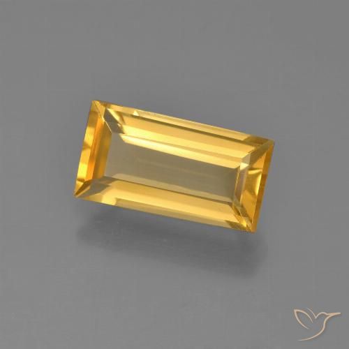 2.32ct Natürlicher Mittelgold Citrin, Baguette, VVS-VS