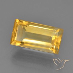 9,17 ctw natürlicher Mittelgold Citrin, Baguette, VS