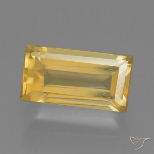 2.10ct Natürlicher Mittleres Gold Citrin, Baguette, VS
