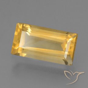 9,17 ctw natürlicher Golden Citrin, Baguette, VS