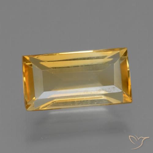 1.79ct Natürlicher Orange-Gold Citrin, Baguette, VS