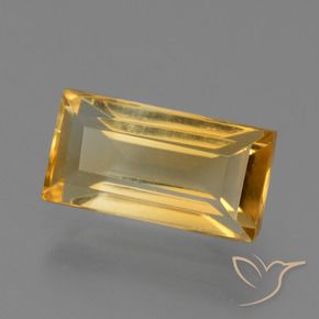 9,17 ctw natürlicher Orange-Gold Citrin, Baguette, VS
