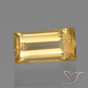 9,17 ctw natürlicher Golden Citrin, Baguette, VS