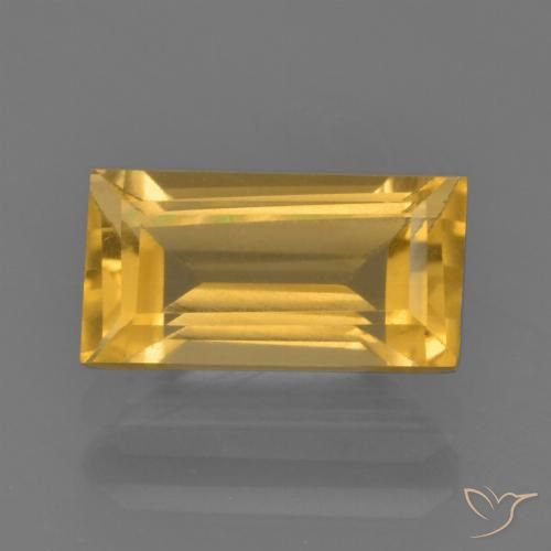 1.90ct Natürlicher Helles Gold Citrin, Baguette, VS