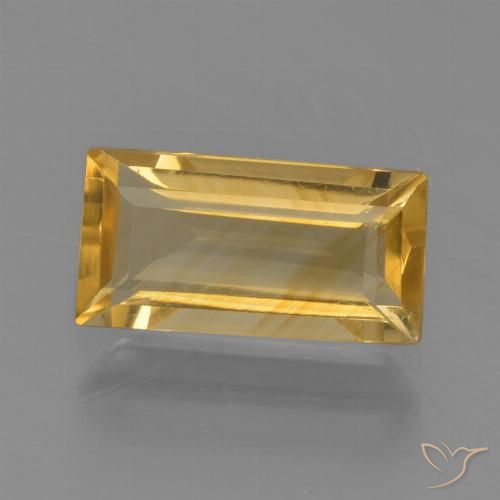 1.49ct Natürlicher Helles Gold Citrin, Baguette, VVS-VS