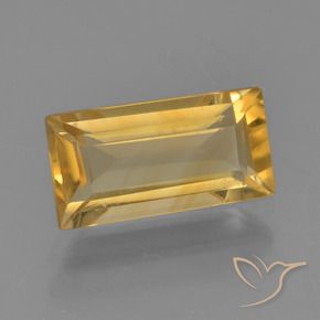 9,17 ctw natürlicher Helles Gold Citrin, Baguette, VVS-VS