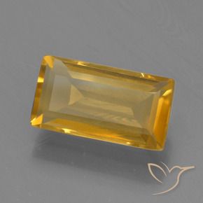 9,17 ctw natürlicher Mittel-Dunkelgold Citrin, Baguette, VVS-VS