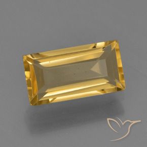 9,17 ctw natürlicher Mittelhelles Gold Citrin, Baguette, VVS-VS