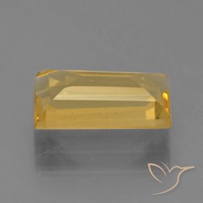 9,17 ctw natürlicher Mittelhelles Gold Citrin, Baguette, VVS-VS