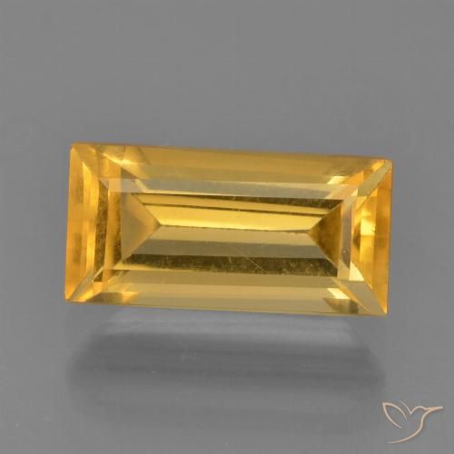 1.79ct Natürlicher Mittelgold Citrin, Baguette, VVS-VS