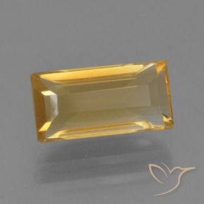 9,17 ctw natürlicher Mittel-Dunkelgold Citrin, Baguette, VVS-VS