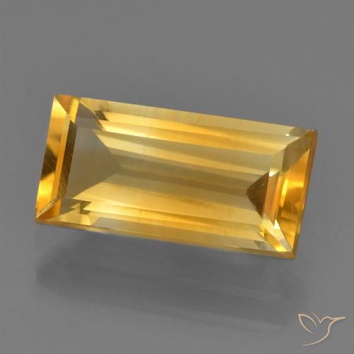 2.70ct Natürlicher Mittelgold Citrin, Baguette, VS