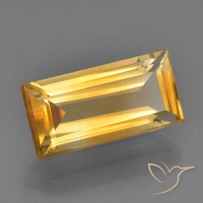9,17 ctw natürlicher Mittelgold Citrin, Baguette, VS