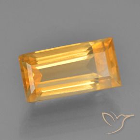 9,17 ctw natürlicher Orange-Gold Citrin, Baguette, VS