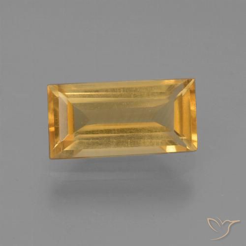 1.44ct Natürlicher Mittleres Gold Citrin, Baguette, VS