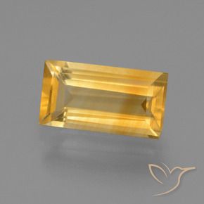 9,17 ctw natürlicher gold-orange Citrin, Baguette, VVS-VS