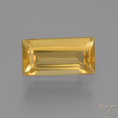 1.76ct Natürlicher Helles Gold Citrin, Baguette, VS