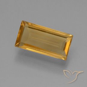 9,17 ctw natürlicher Orange-Gold Citrin, Baguette, VS