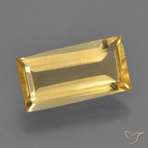 2.50ct Natürlicher Helles Gold Citrin, Baguette, VS