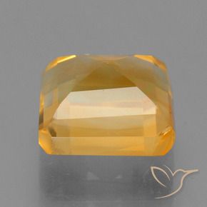 9,17 ctw natürlicher Tiefes Orange-Gold Citrin, Oktagonschliff, VS