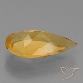 9,17 ctw natürlicher Dunkelorange-Gold Citrin, Birnenform, VVS-VS