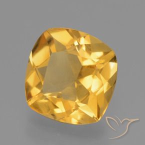 9,17 ctw natürlicher Tiefes Goldorange Citrin, Kissen, VS