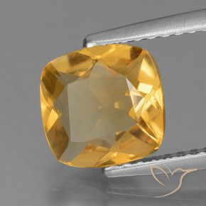 9,17 ctw natürlicher Tiefes Goldorange Citrin, Kissen, VS
